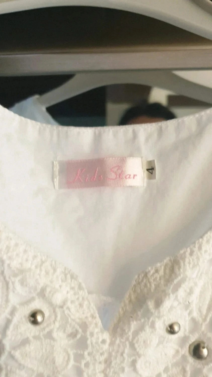 White lace dress for 4 years old – photo 3